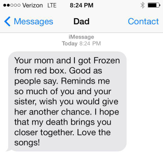 Illustration for article titled 6 Classic Dad Texts